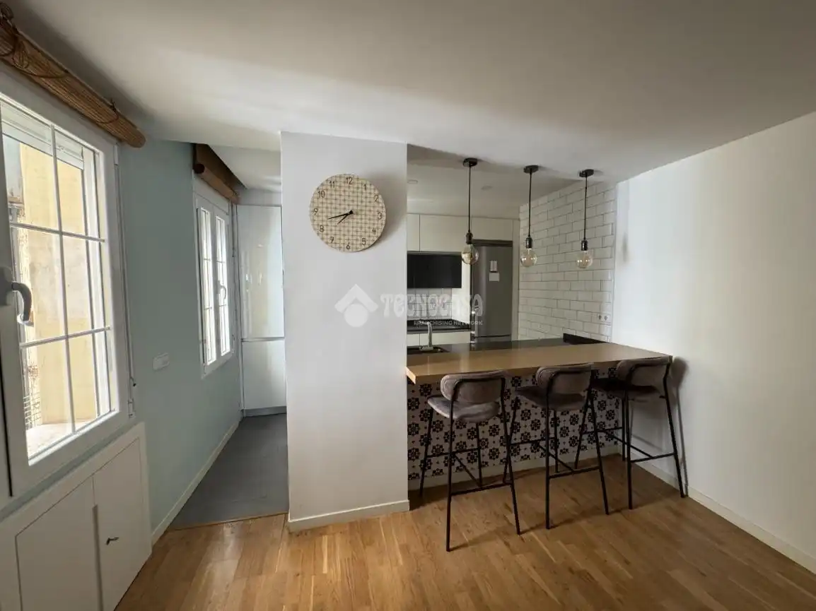 Küche von Wohnung zur Miete in Madrid mit Klimaanlage, Heizung und Parkett