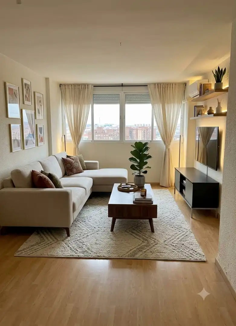 Living room of Attic for rent in  Madrid Capital
