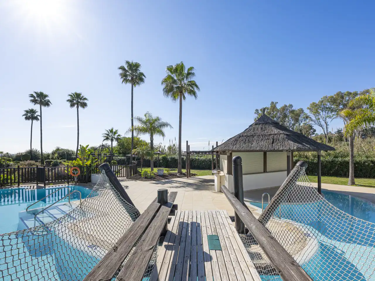 Swimming pool of Duplexes for sale in Estepona  with Air Conditioner, Heating and Terrace