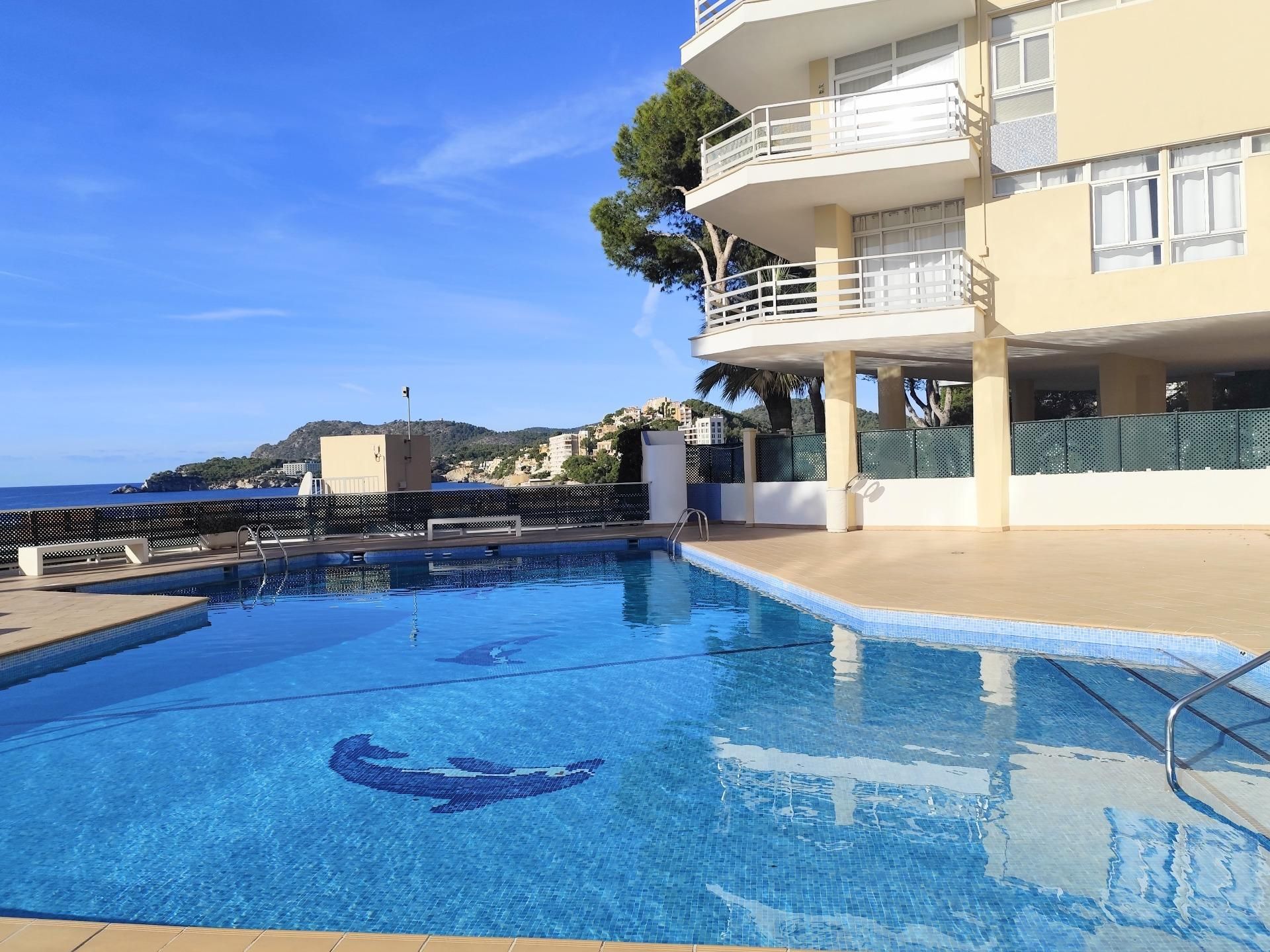 Swimming pool of Apartment to rent in Calvià  with Private garden, Terrace and Community pool