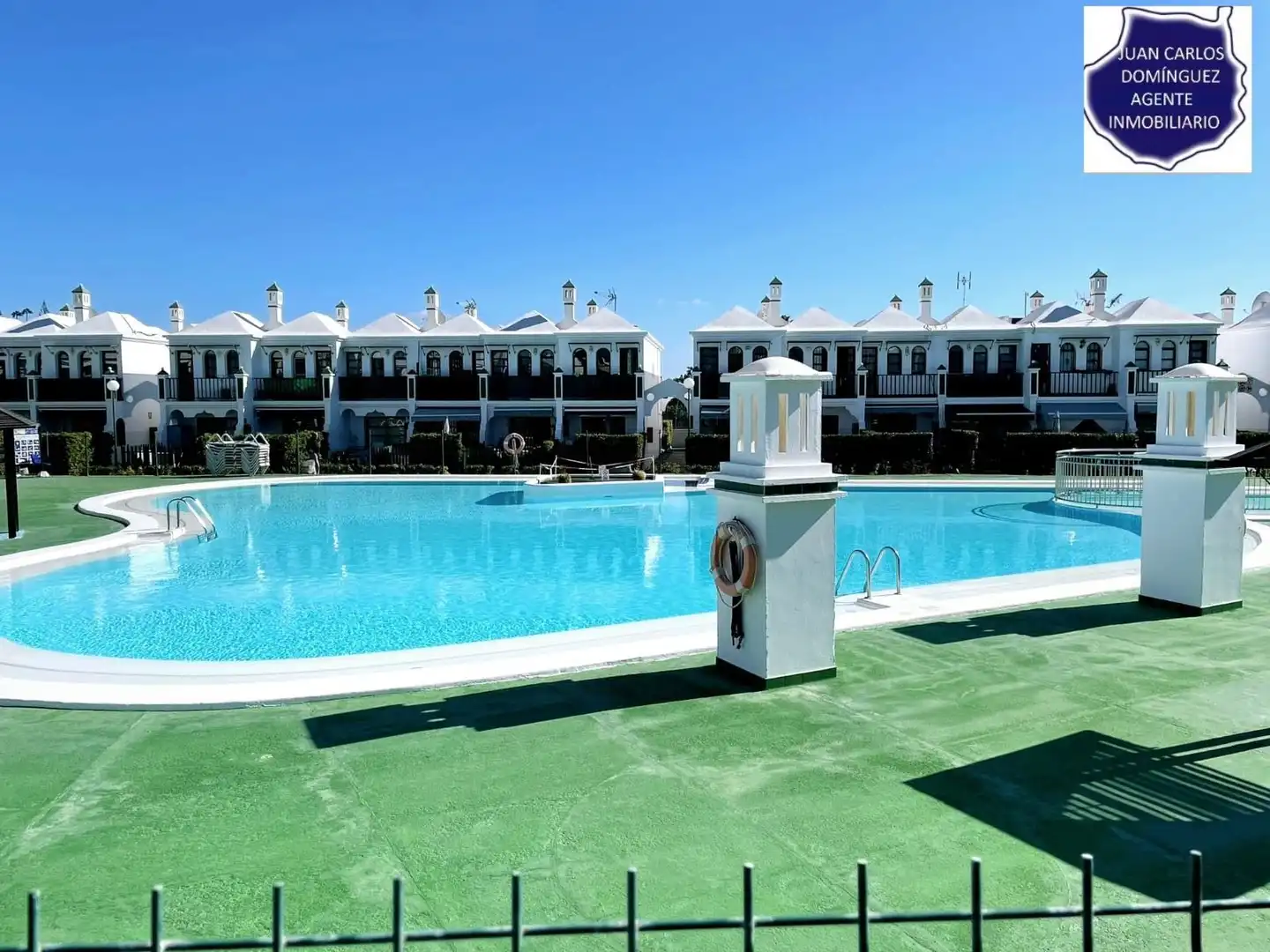 Außenansicht von Maisonette zur Miete in San Bartolomé de Tirajana mit Terrasse, Möbliert und Gemeinschaftspool