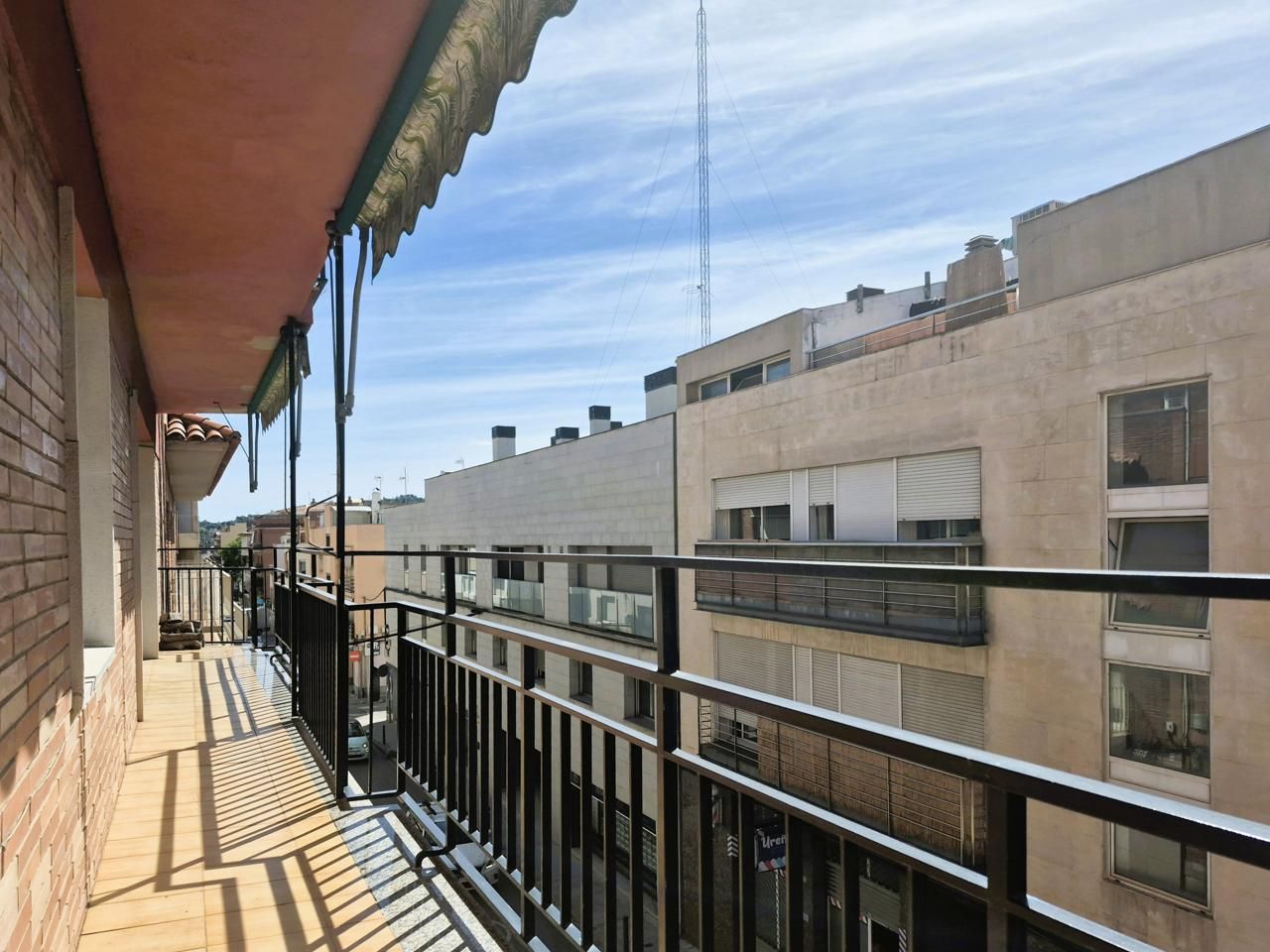 Balcony of Flat for sale in Terrassa  with Heating, Terrace and Furnished