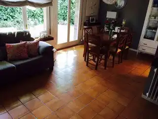 Wohnzimmer von Einfamilien-Reihenhaus zum Verkauf in Sant Cugat del Vallès mit Heizung und Terrasse