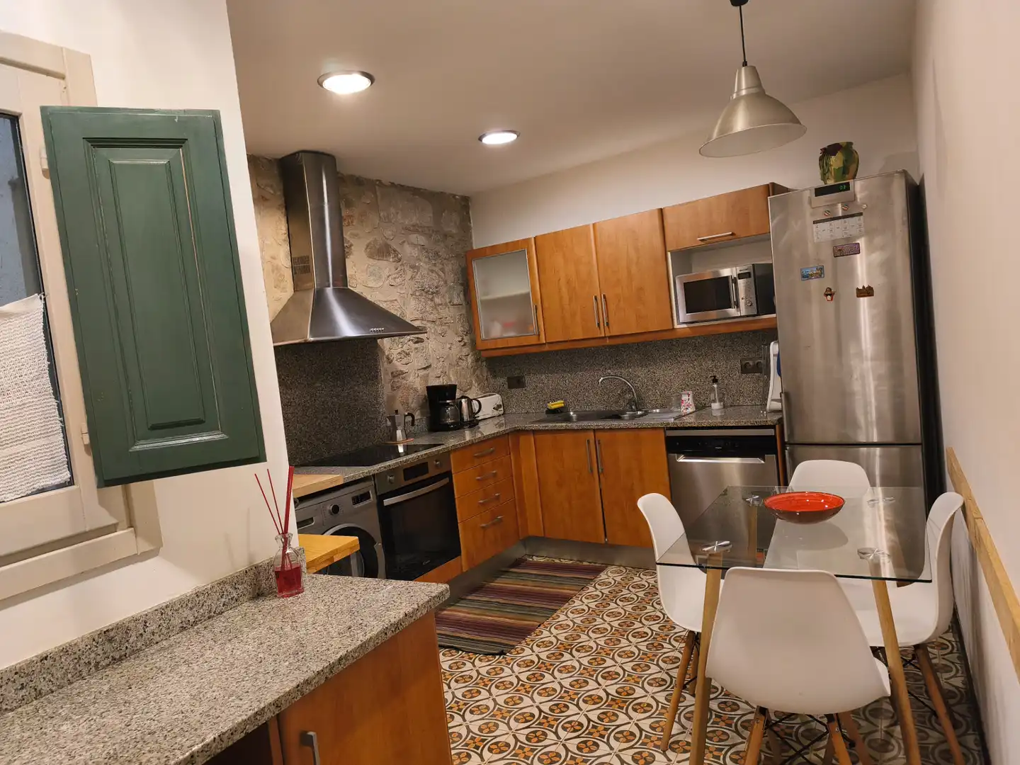 Cocina de Dúplex de alquiler en Girona con Calefacción, Amueblado y Horno