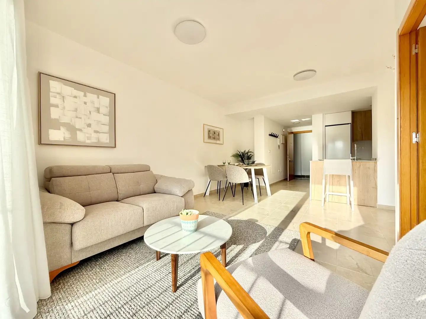 Sala de estar de Piso en venta en Murcia con Aire acondicionado, Jardín privado y Terraza