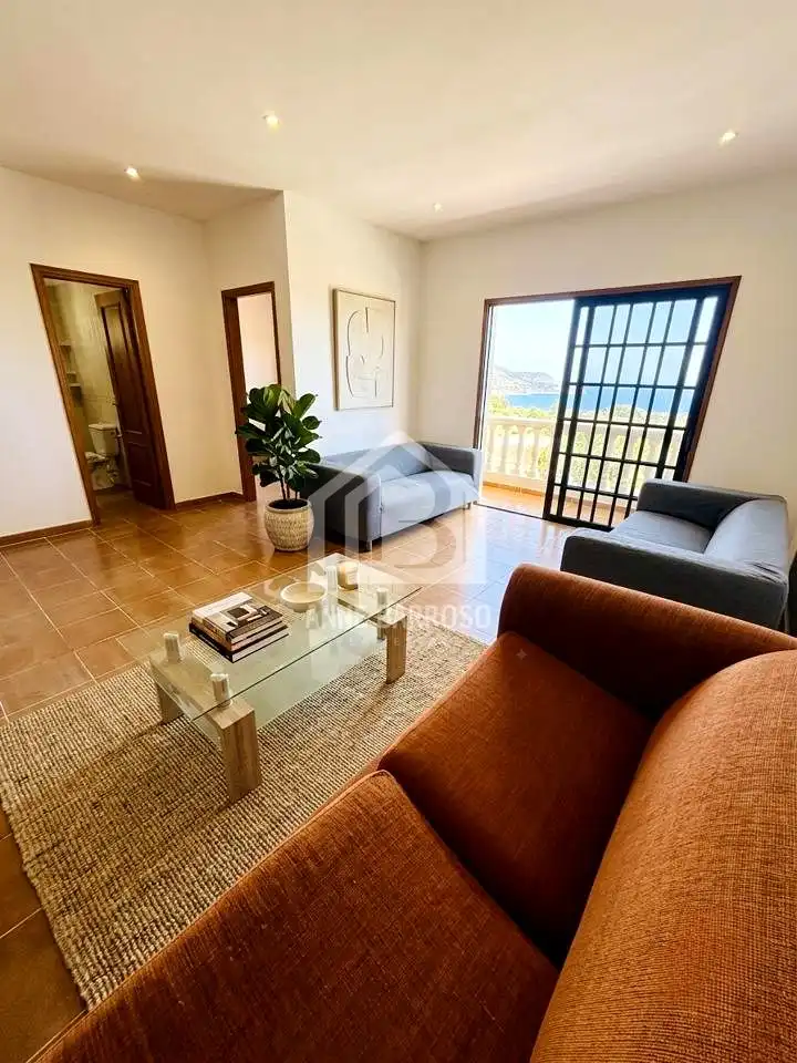 Sala de estar de Piso de alquiler en Santiago del Teide con Terraza y Amueblado