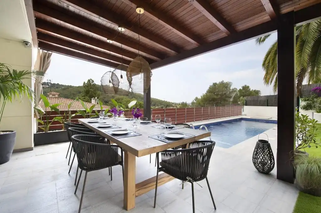 Terrace of Houses for sale in Sant Pere de Ribes  with Air Conditioner, Heating and Private garden