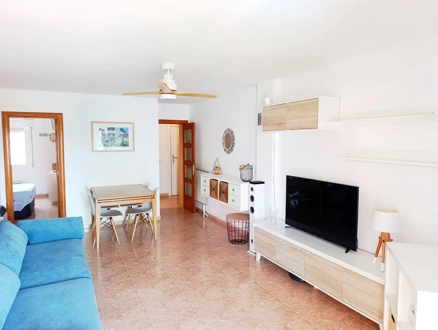 Sala de estar de Piso en venta en Malgrat de Mar con Calefacción, Terraza y Horno