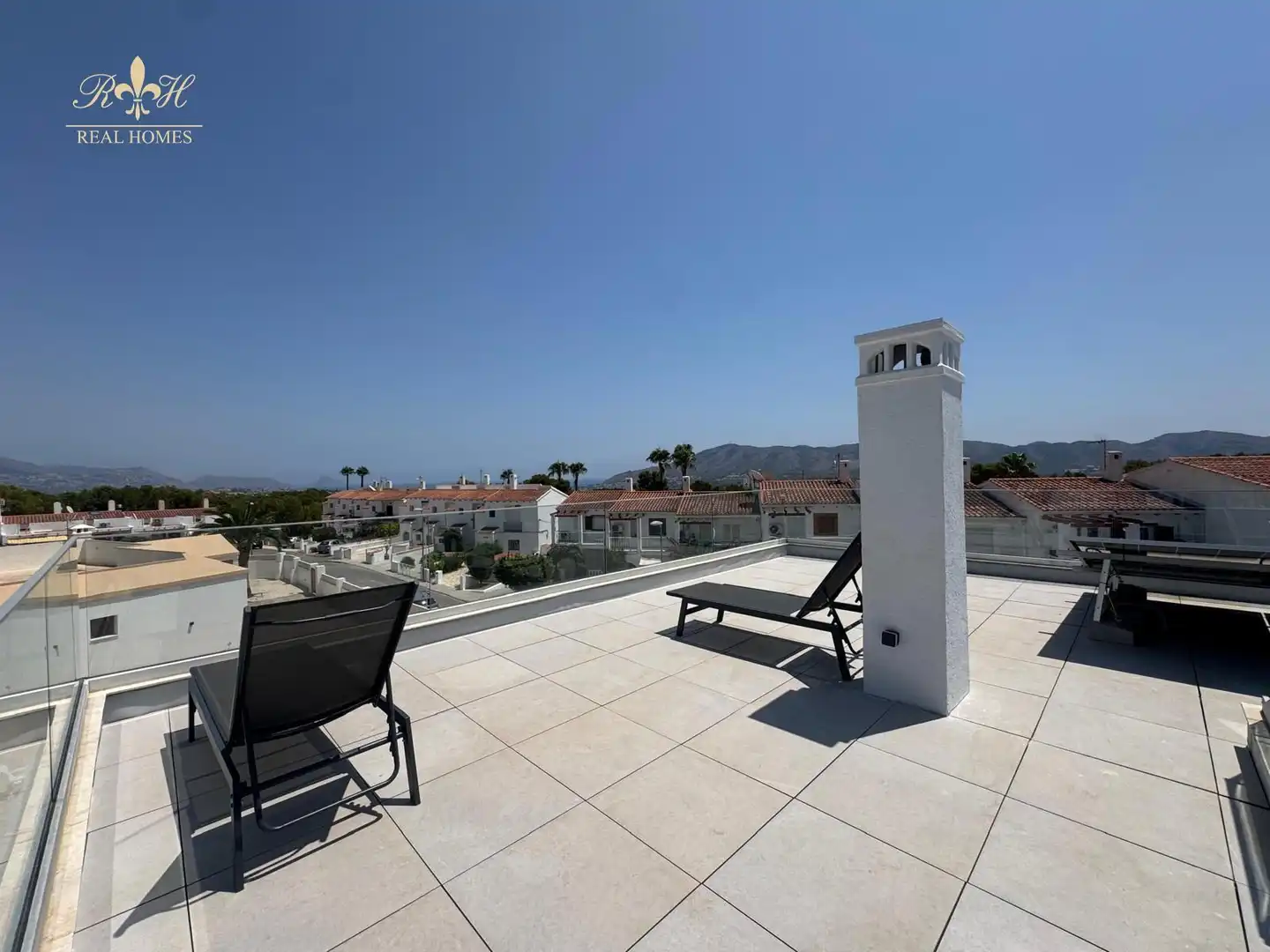 Terrassa de Casa o xalet en venda en La Nucia amb Aire condicionat i Piscina