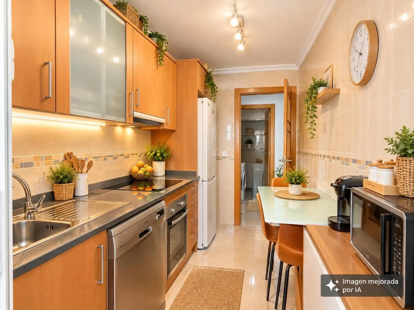 Cocina de Apartamento en venta en Guardamar del Segura con Aire acondicionado, Calefacción y Terraza