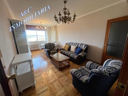 Living room of Flat for sale in Lugo Capital  with Terrace and Balcony