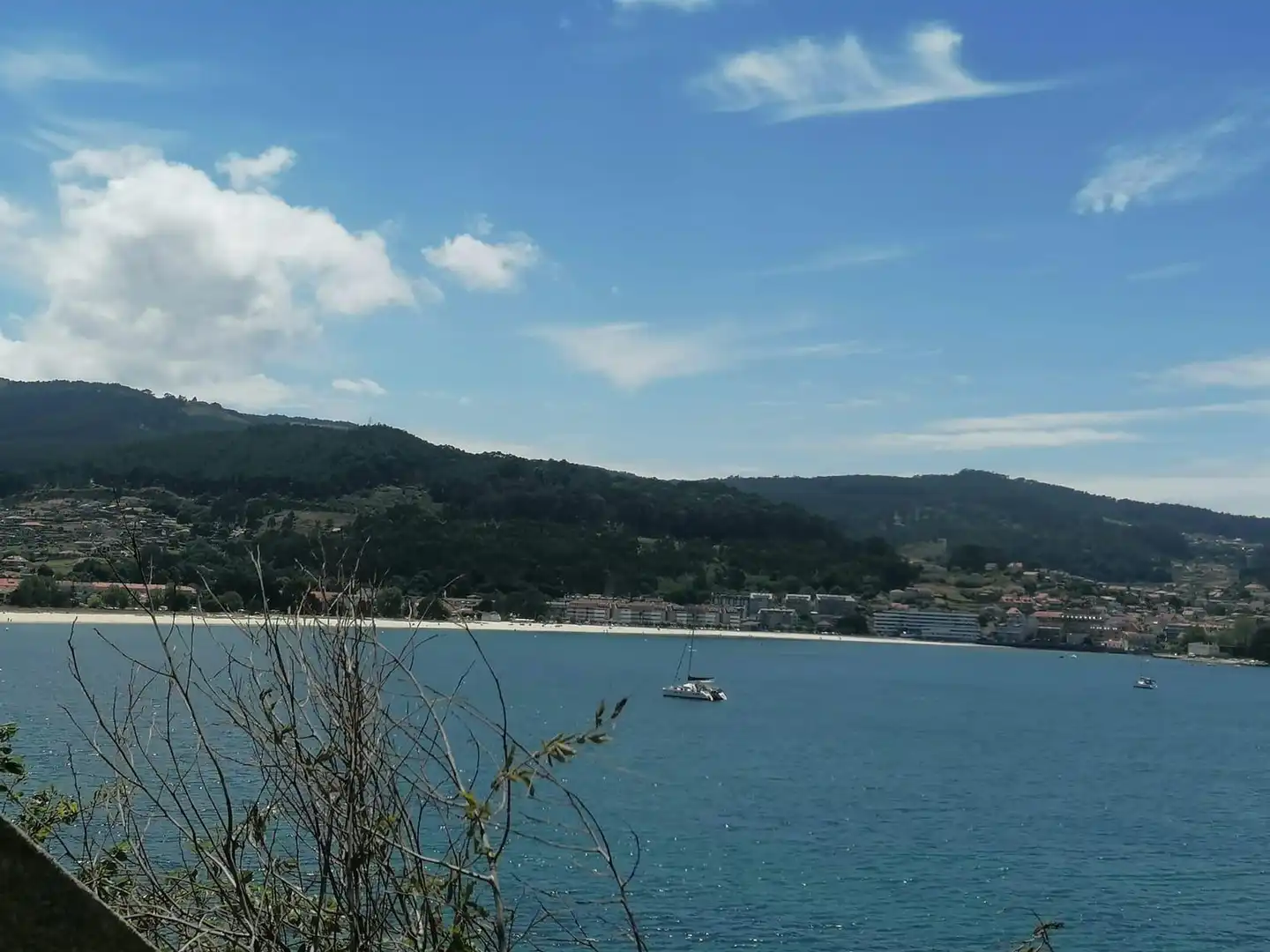 Vista exterior de Pis en venda en Baiona amb Calefacció, Traster i Balcó