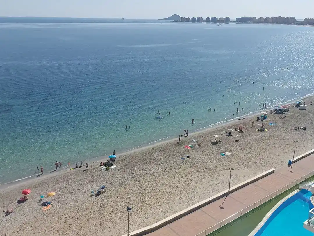 Exterior view of Flat for rent in La Manga del Mar Menor  with Air Conditioner, Swimming Pool and Furnished