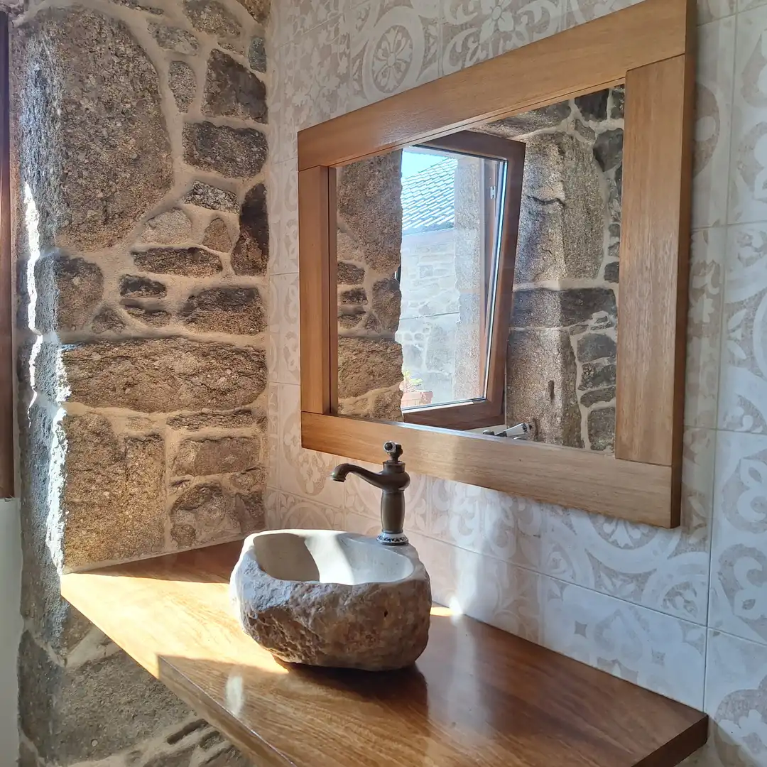 Bathroom of Houses for rent in Portas  with Heating, Private garden and Furnished