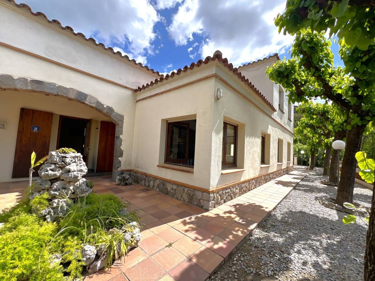 Vista exterior de Casa o xalet en venda en Campins amb Aire condicionat, Jardí privat i Terrassa