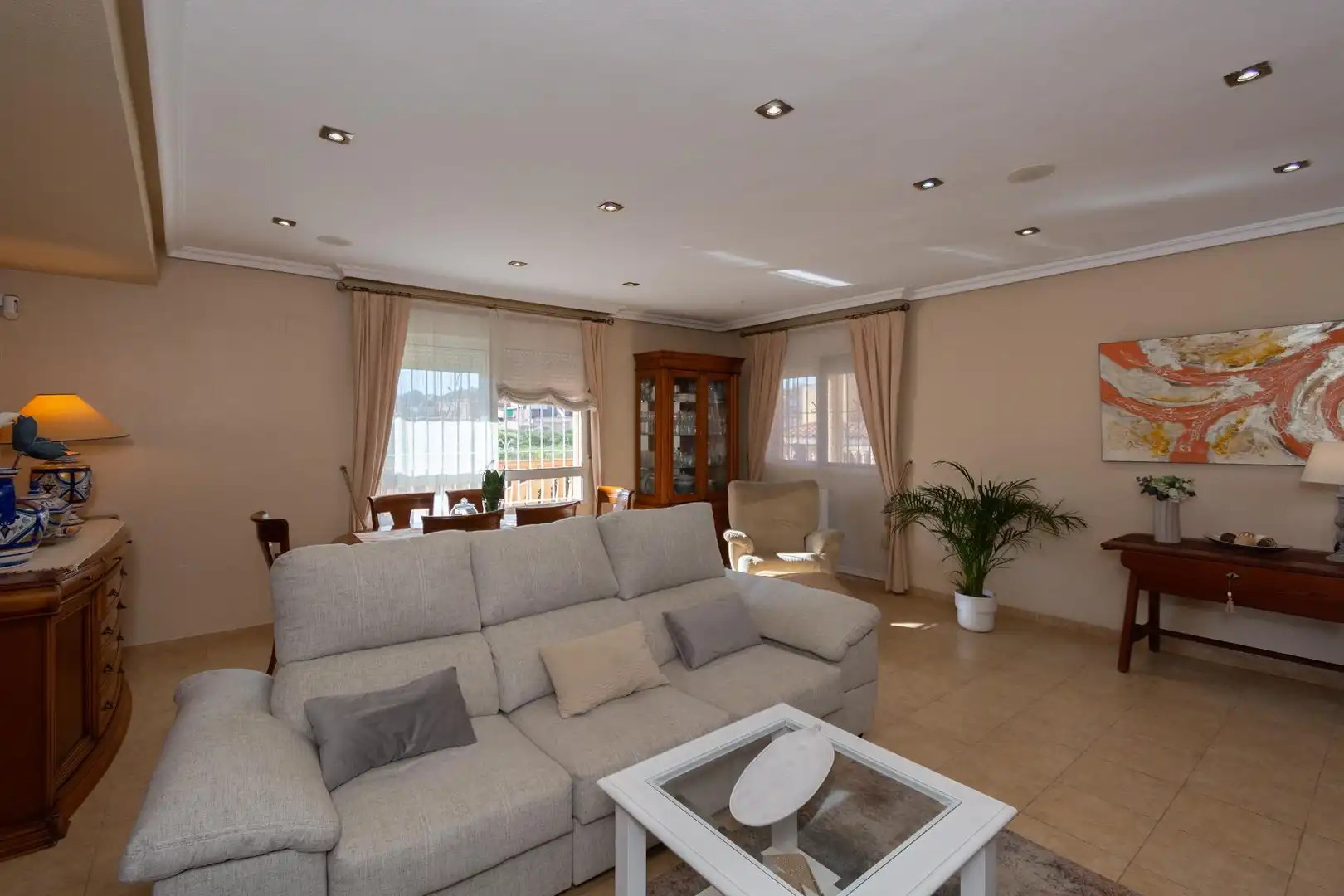 Sala d'estar de Casa o xalet en venda en La Unión amb Aire condicionat, Calefacció i Jardí privat