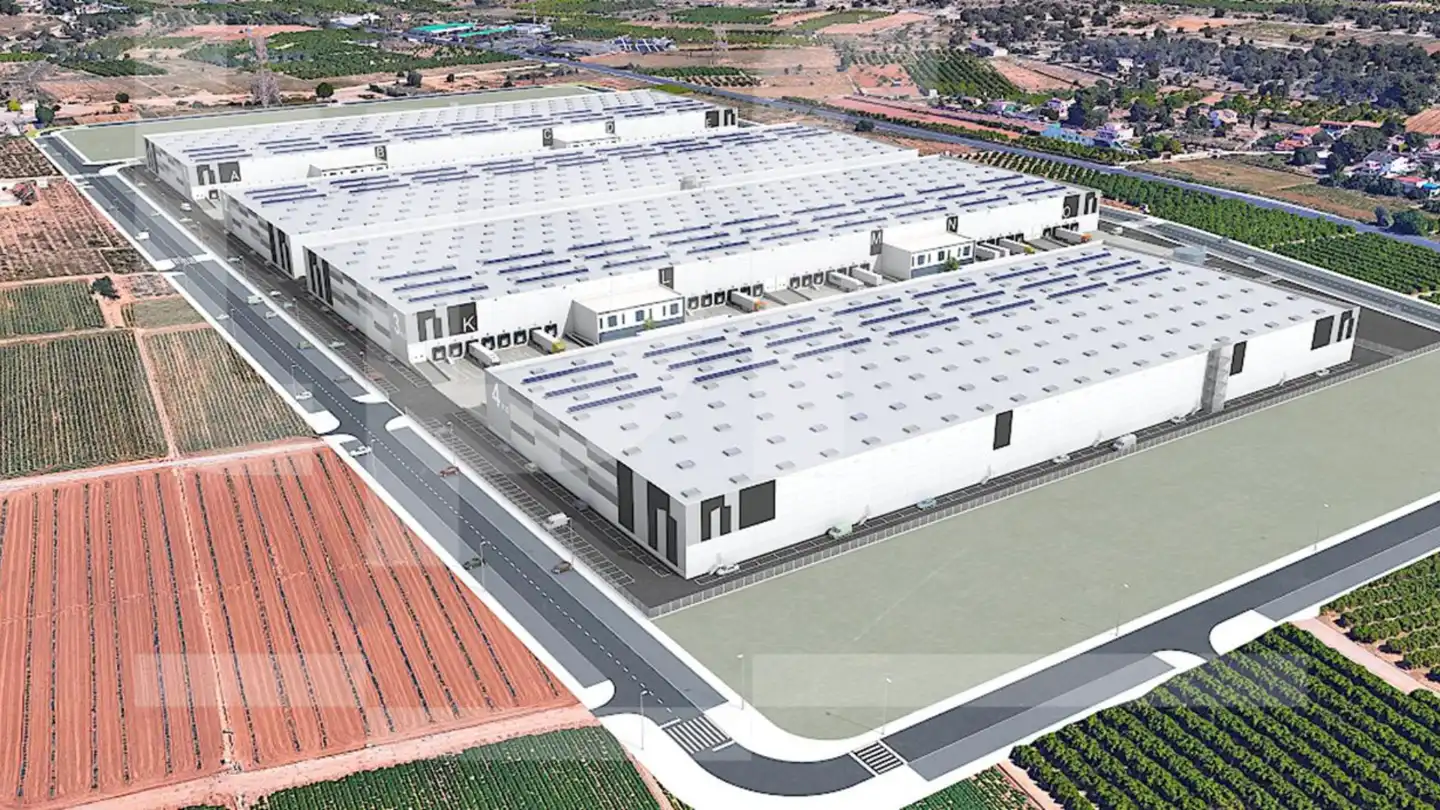 Außenansicht von Fabrikhallen zur Miete in Bétera