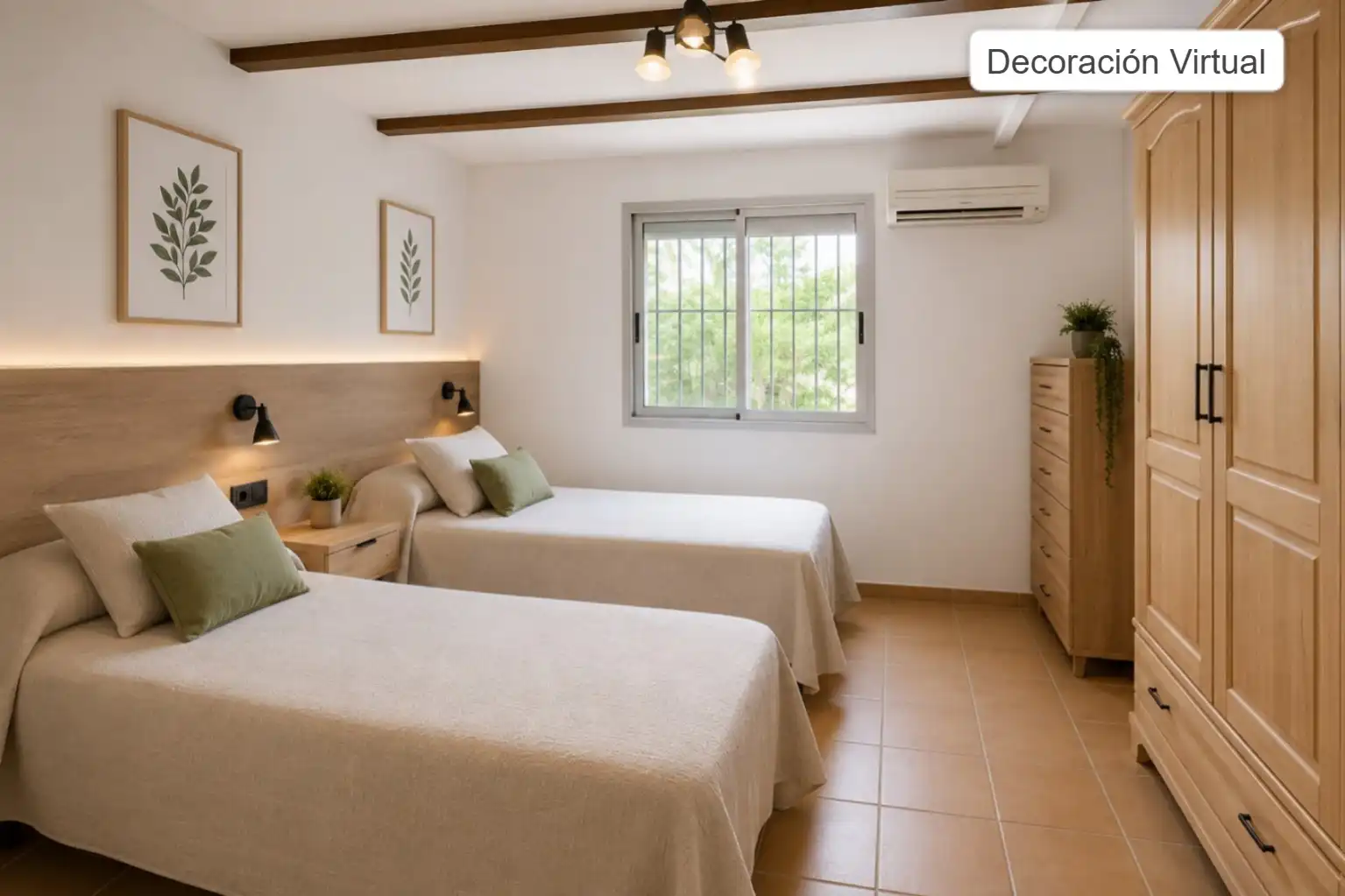 Dormitori de Casa o xalet en venda en Alberic amb Jardí privat, Terrassa i Traster
