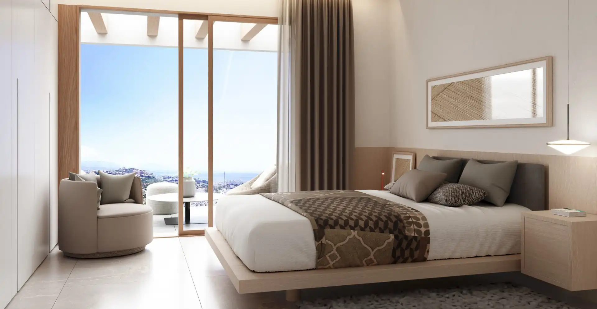 Habitación de Casa o chalet en venta en Manilva con Aire acondicionado, Calefacción y Jardín privado