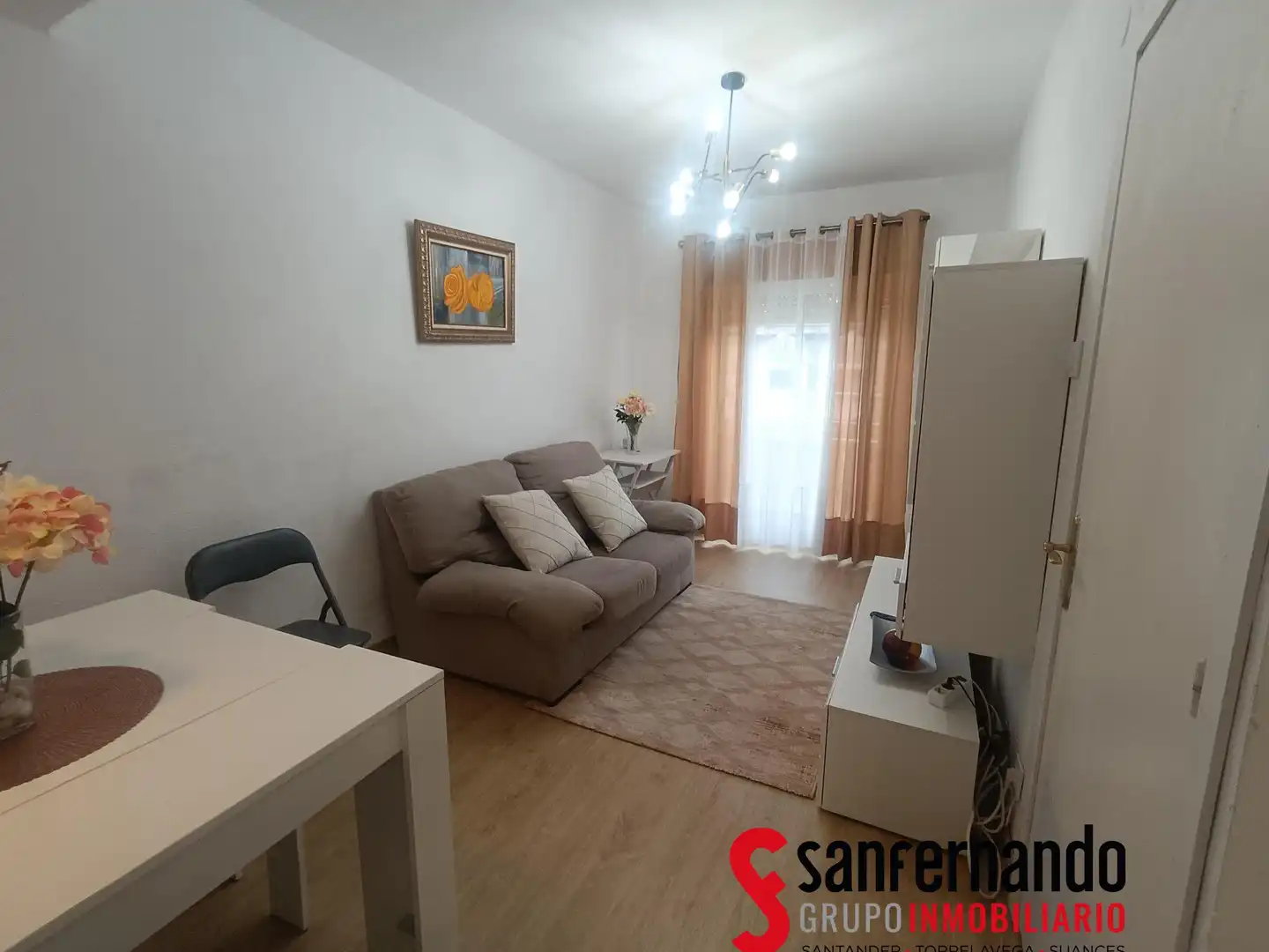 Living room of Flat for rent in Santander  with Heating, Furnished and Balcony
