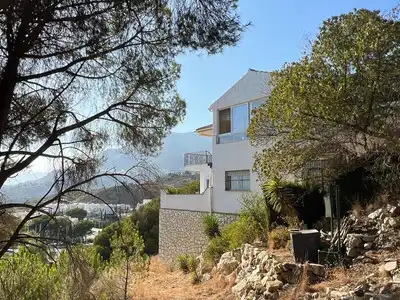 Vista exterior de Casa adosada en venda en Mijas amb Aire condicionat, Calefacció i Terrassa