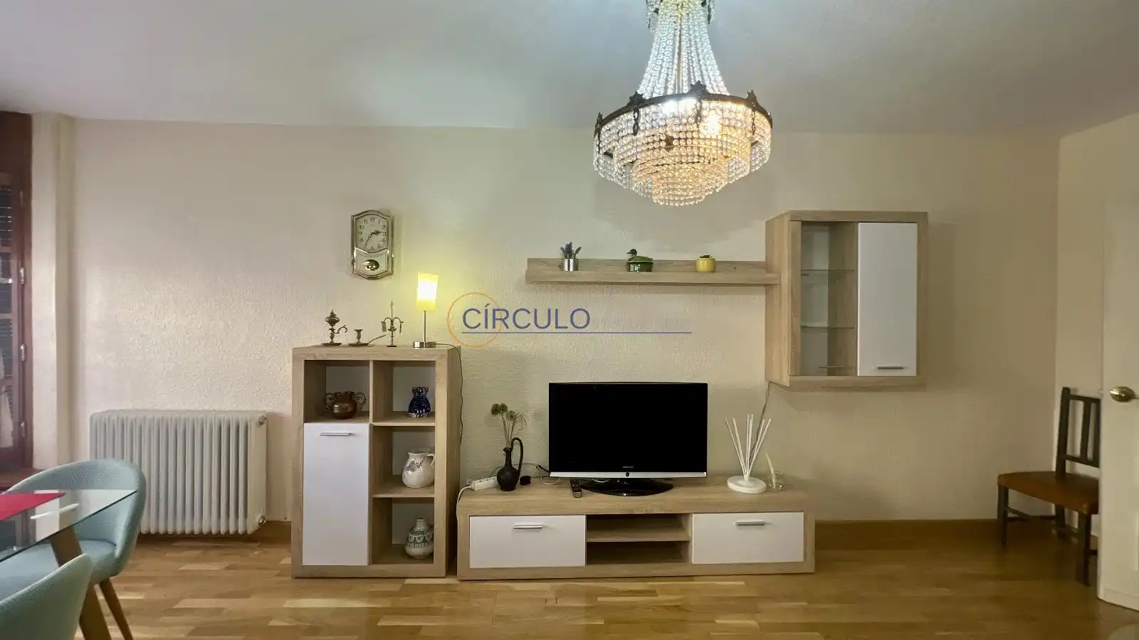 Sala de estar de Piso en venta en Lorca con Calefacción, Trastero y Amueblado