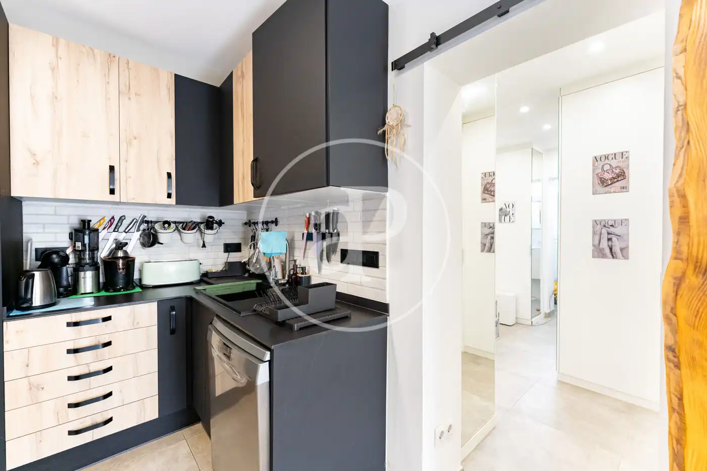 Küche von Wohnung zum Verkauf in  Palma de Mallorca mit Klimaanlage, Privatgarten und Terrasse
