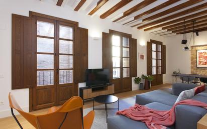 Living room of Flat for sale in  Barcelona Capital  with Air Conditioner, Heating and Terrace