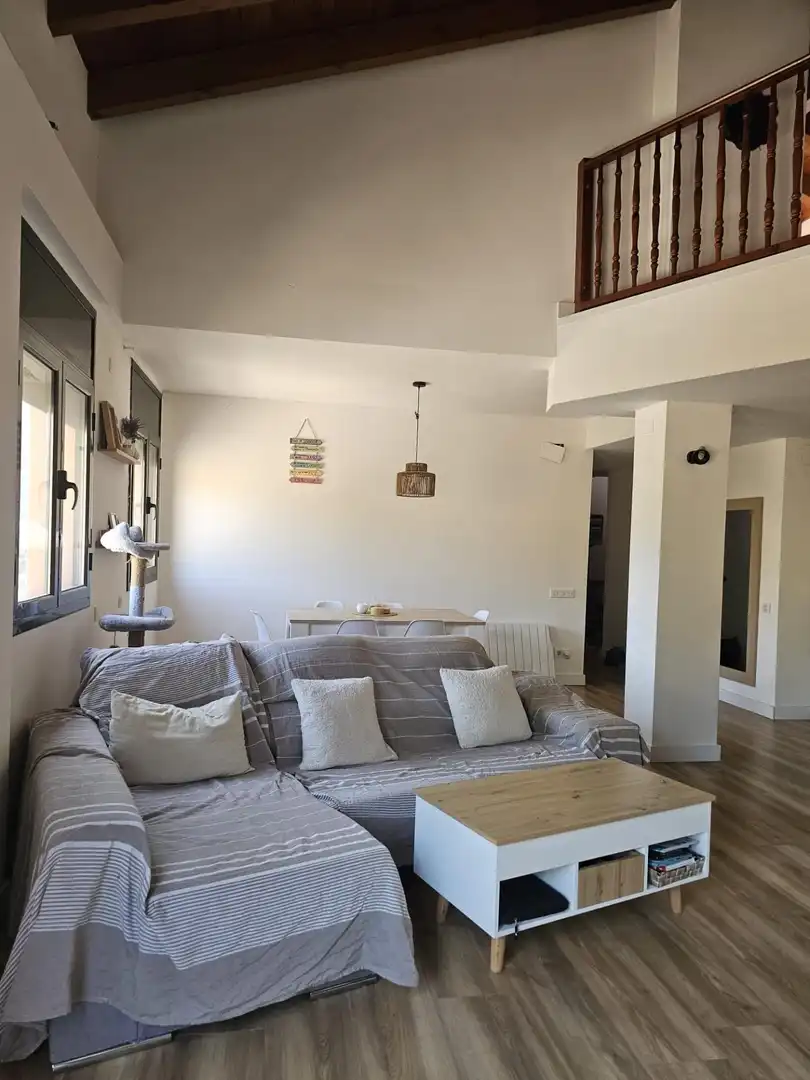 Sala de estar de Dúplex en venta en La Torre de Claramunt con Aire acondicionado, Calefacción y Parquet