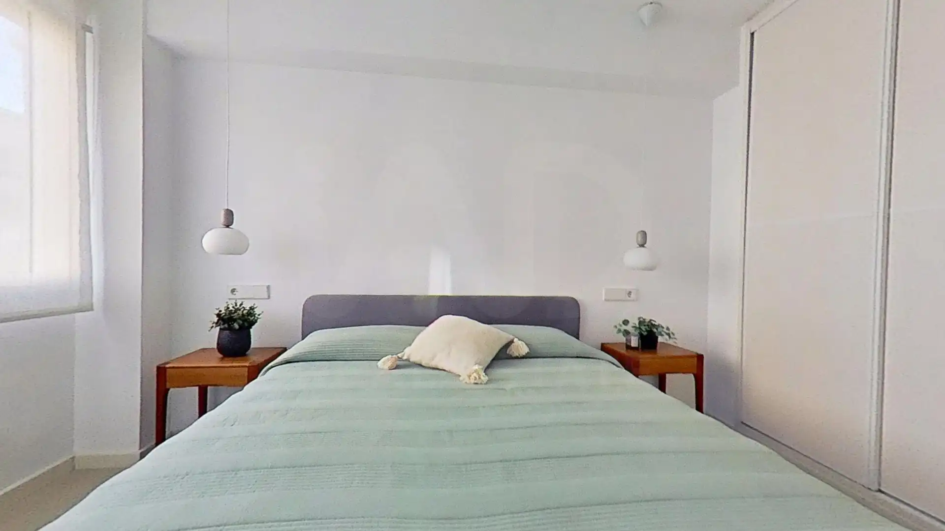 Schlafzimmer von Wohnung zur Miete in Benicasim / Benicàssim mit Klimaanlage, Terrasse und Schwimmbad