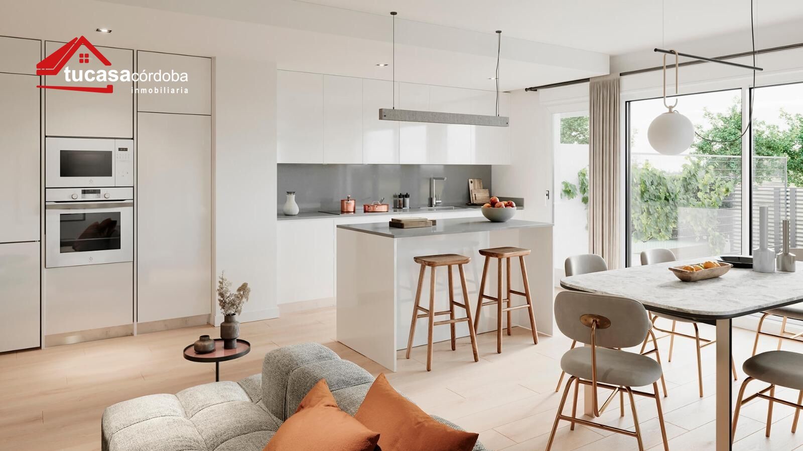 Cocina de Planta baja en venta en  Córdoba Capital con Aire acondicionado, Jardín privado y Trastero
