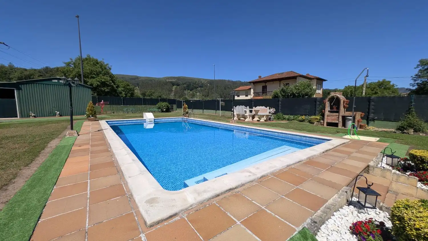 Swimming pool of Houses for sale in Los Corrales de Buelna   with Heating, Private garden and Terrace