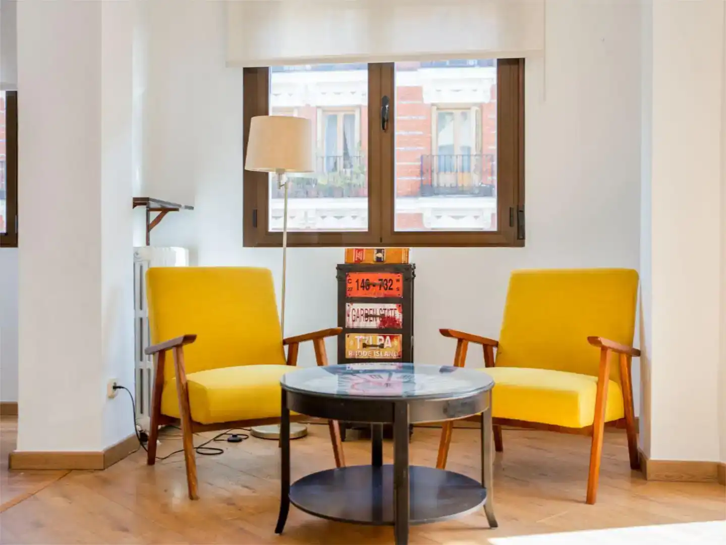 Sala d'estar de Loft de lloguer en Madrid amb Aire condicionat, Parquet i Traster