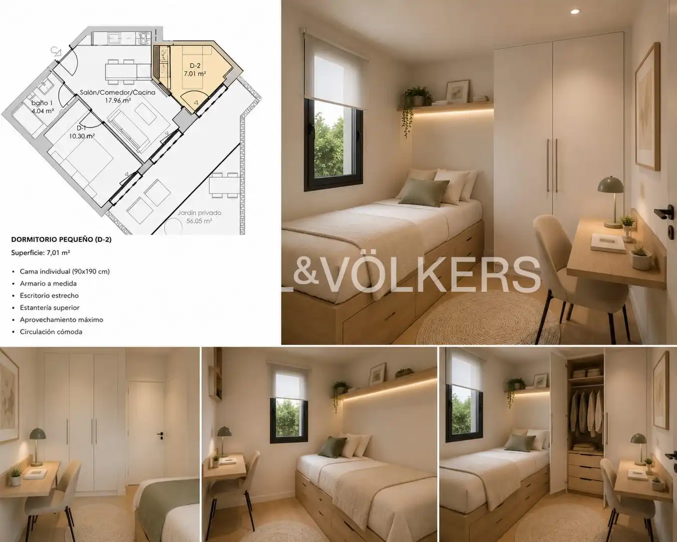 Bedroom of Flat for rent in Madrid  with Air Conditioner, Heating and Private garden
