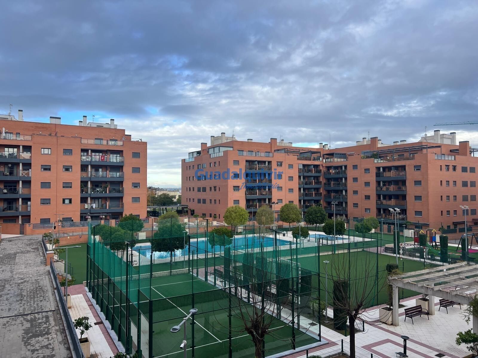 Exterior view of Flat for sale in Montequinto  with Air Conditioner, Private garden and Terrace