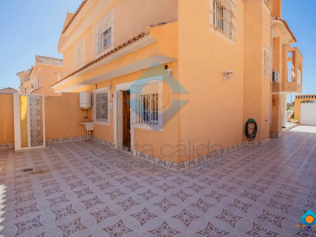 Vista exterior de Casa o chalet en venta en Mazarrón con Aire acondicionado, Jardín privado y Terraza