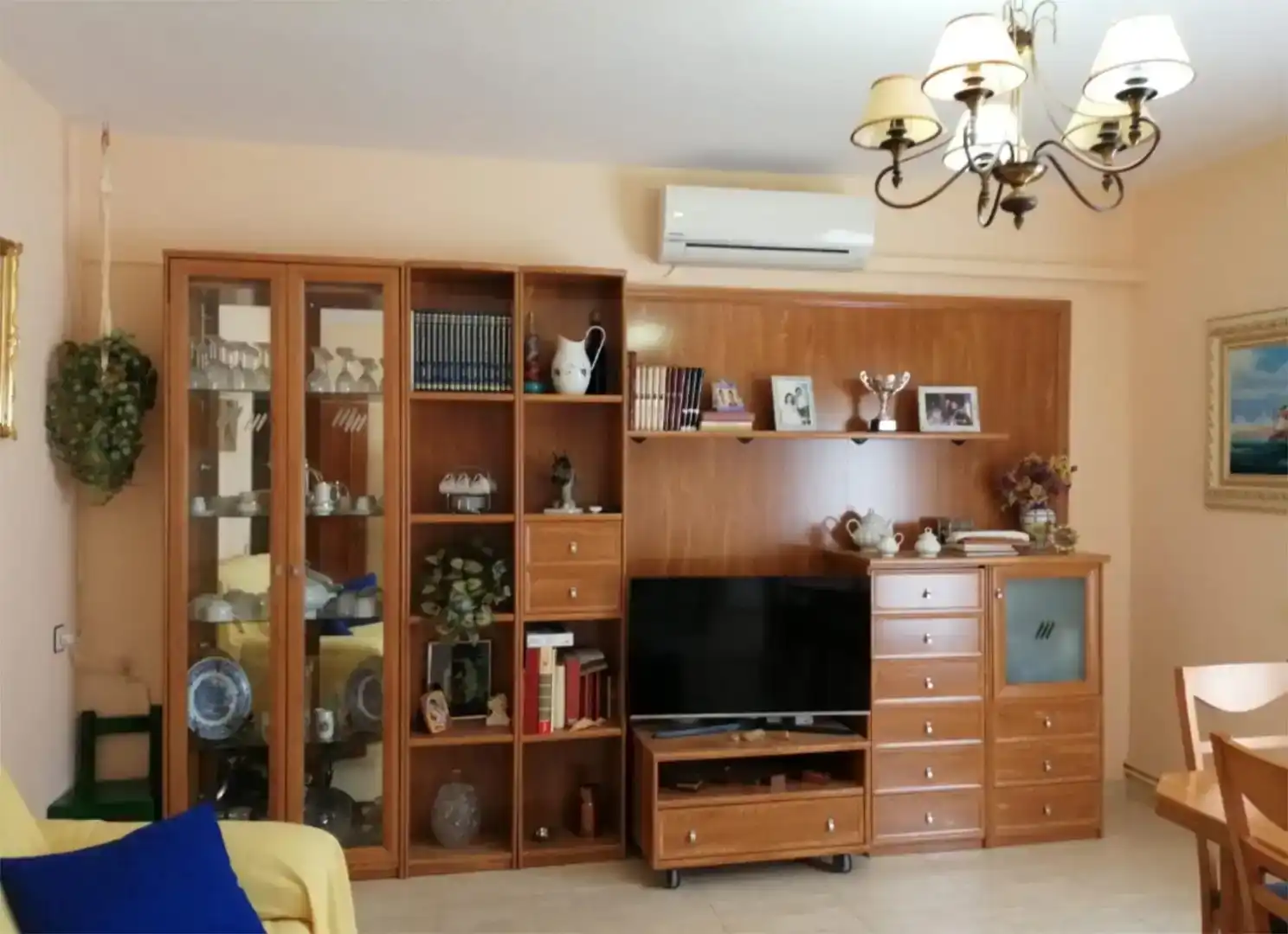 Sala de estar de Casa o chalet en venta en El Robledo   con Aire acondicionado, Amueblado y Horno