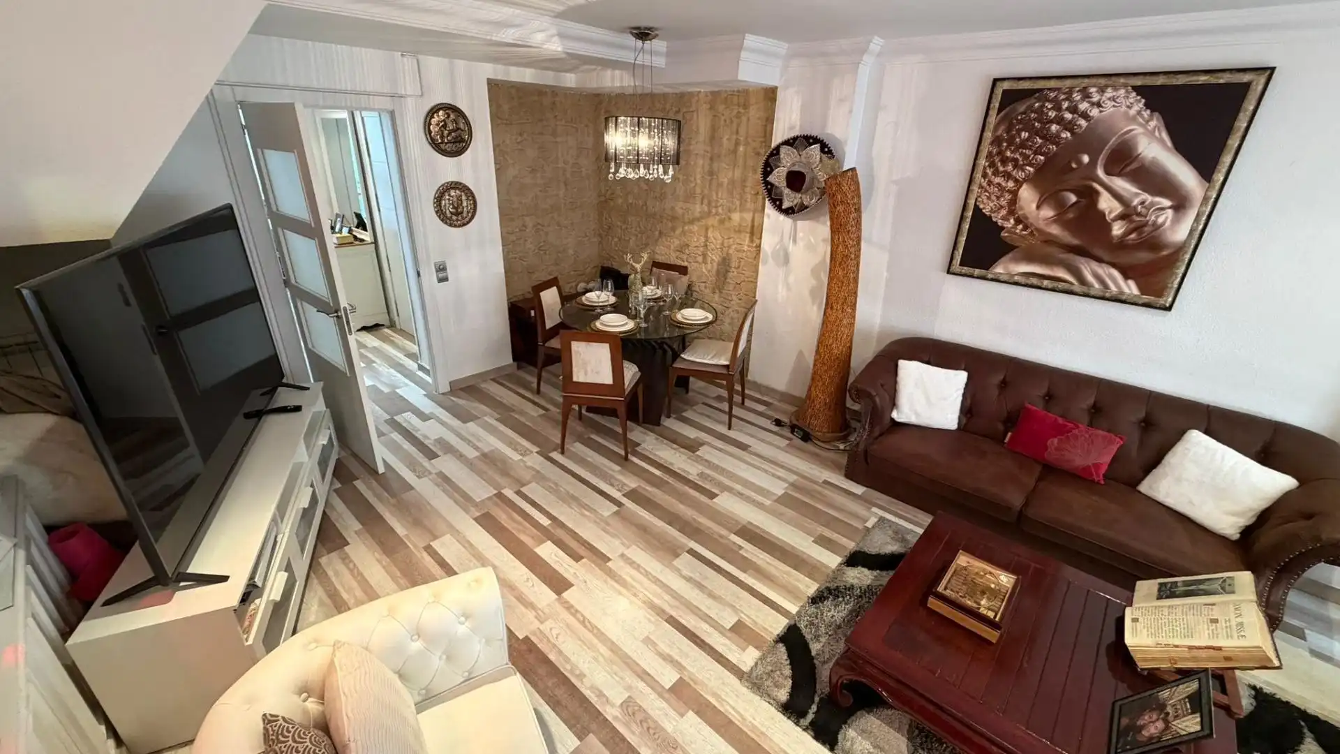 Sala d'estar de Dúplex en venda en Castellón de la Plana / Castelló de la Plana amb Aire condicionat, Parquet i Terrassa