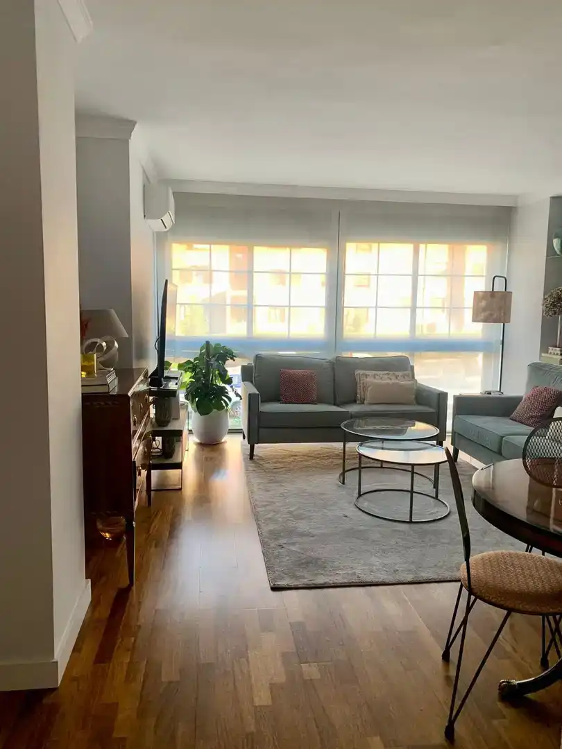 Living room of Flat for rent in Pozuelo de Alarcón  with Air Conditioner and Swimming Pool