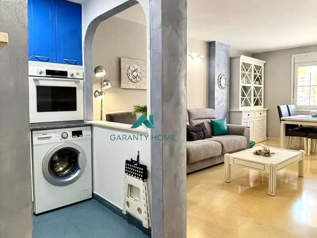 Sala de estar de Apartamento en venta en La Manga del Mar Menor con Aire acondicionado, Jardín privado y Terraza