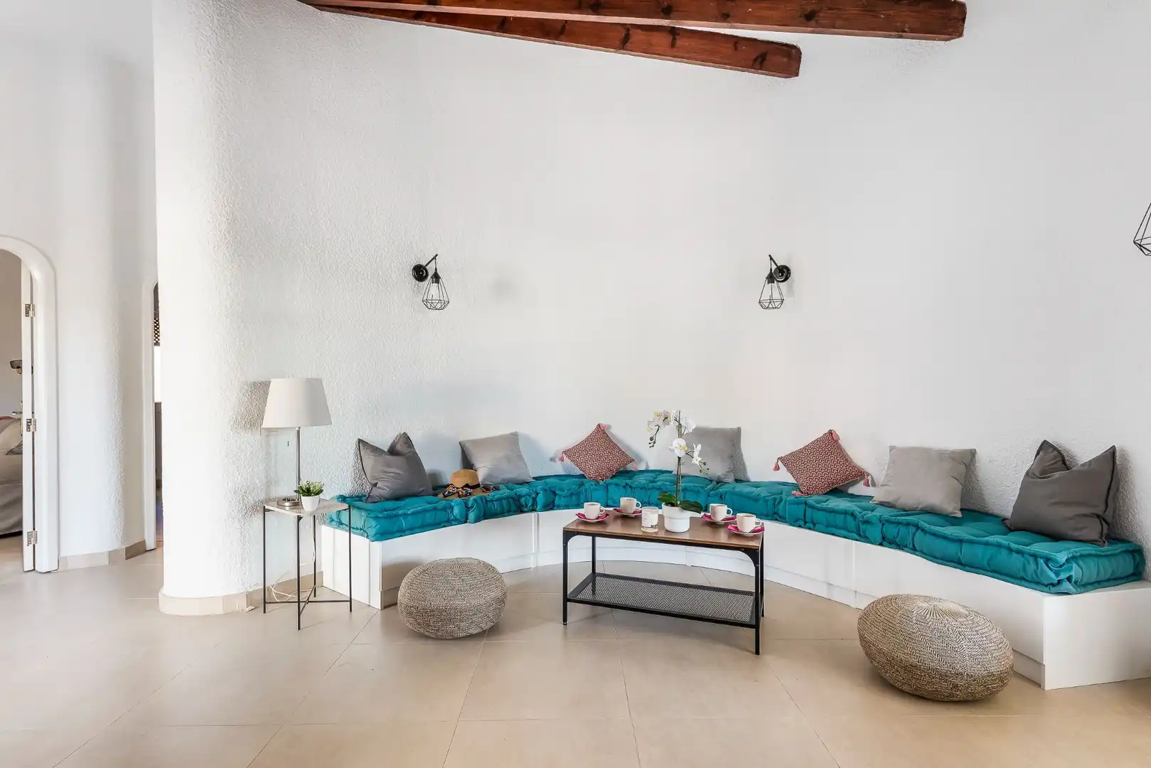 Sala de estar de Casa o chalet de alquiler en Guía de Isora con Aire acondicionado, Jardín privado y Terraza