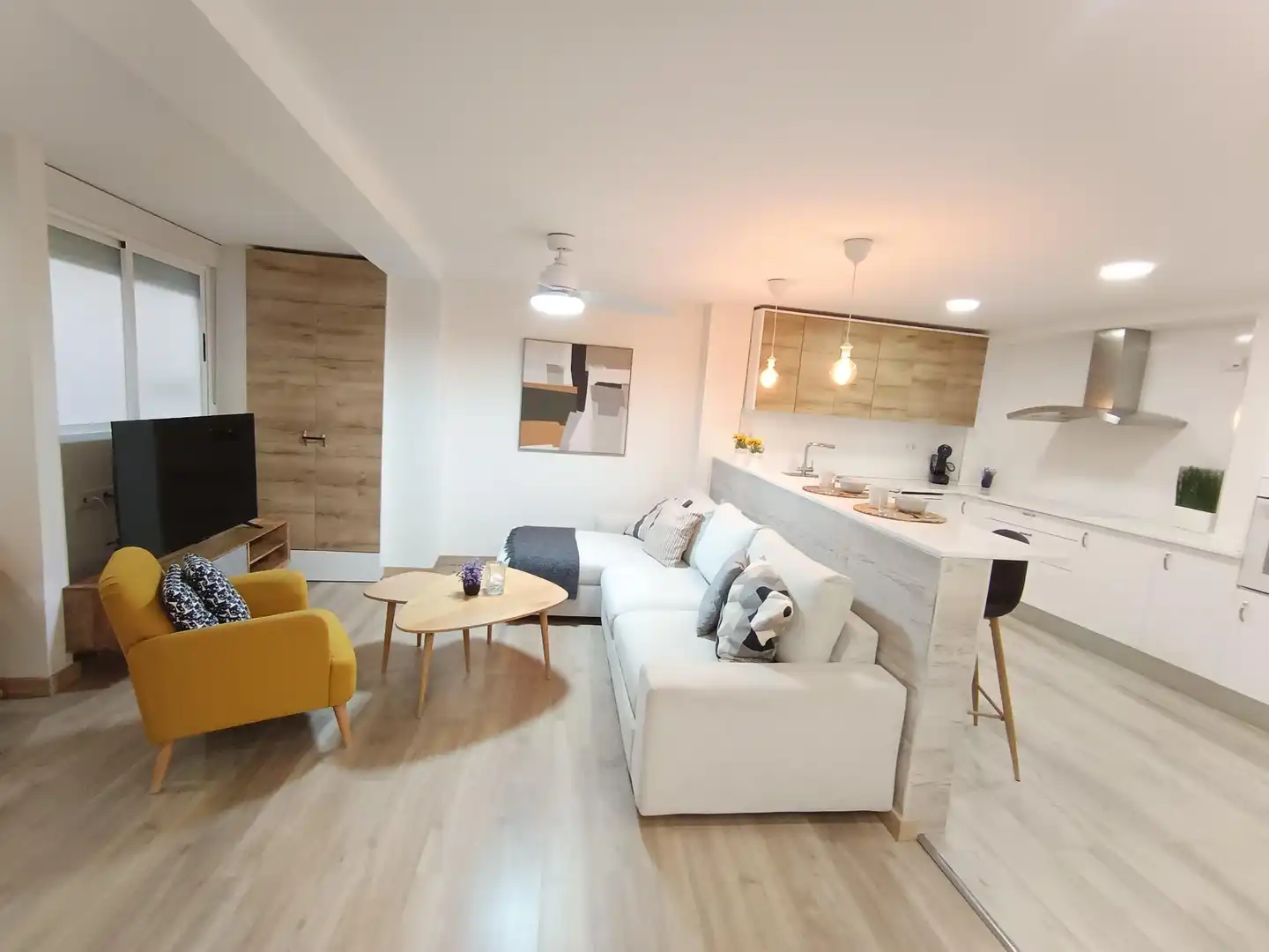 Sala de estar de Piso en venta en Murcia con Aire acondicionado, Calefacción y Amueblado
