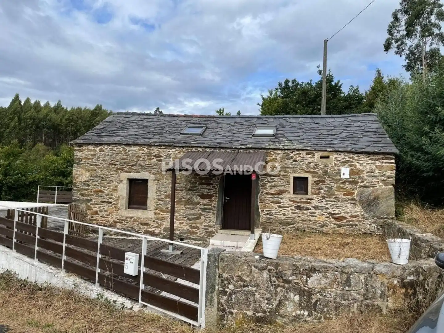 Exterior view of Houses for sale in Irixoa  with Heating, Terrace and Swimming Pool
