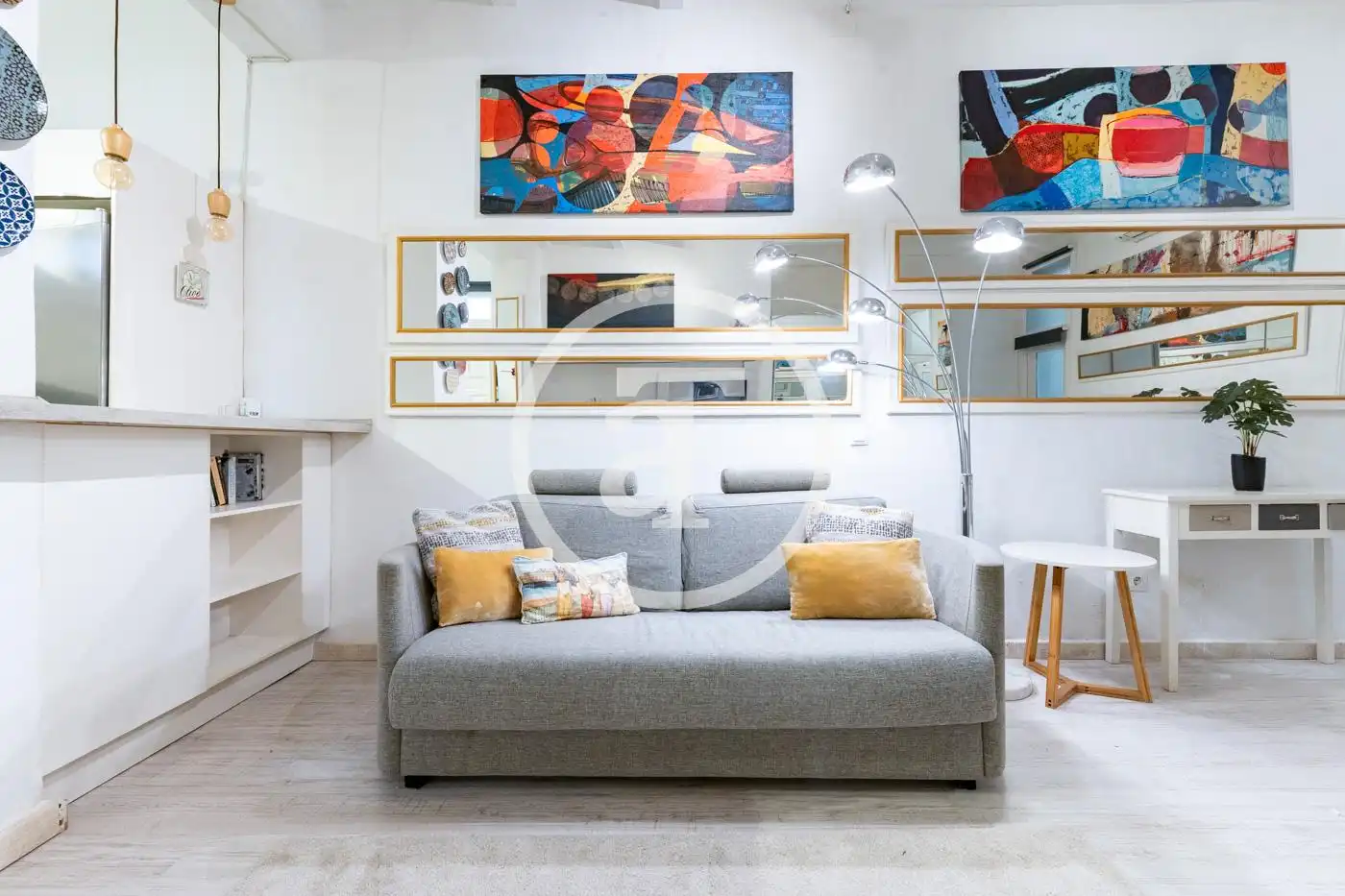 Living room of Study for rent in Madrid  with Air Conditioner, Heating and Furnished