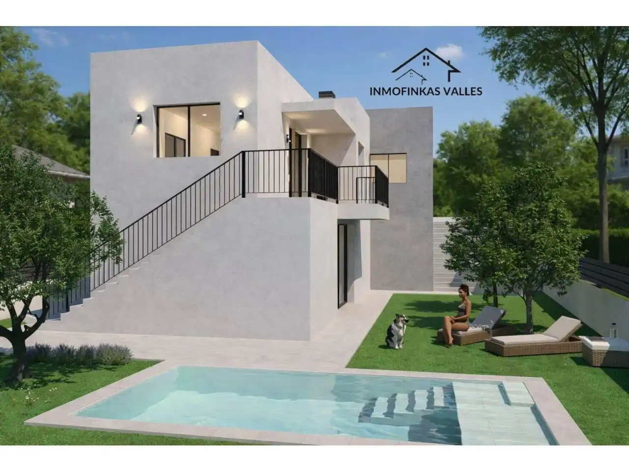 Vista exterior de Casa o chalet en venta en Santa Eulàlia de Ronçana con Aire acondicionado, Calefacción y Jardín privado