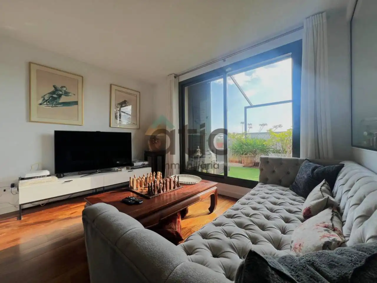 Sala de estar de Ático en venta en Manresa con Parquet, Terraza y Trastero