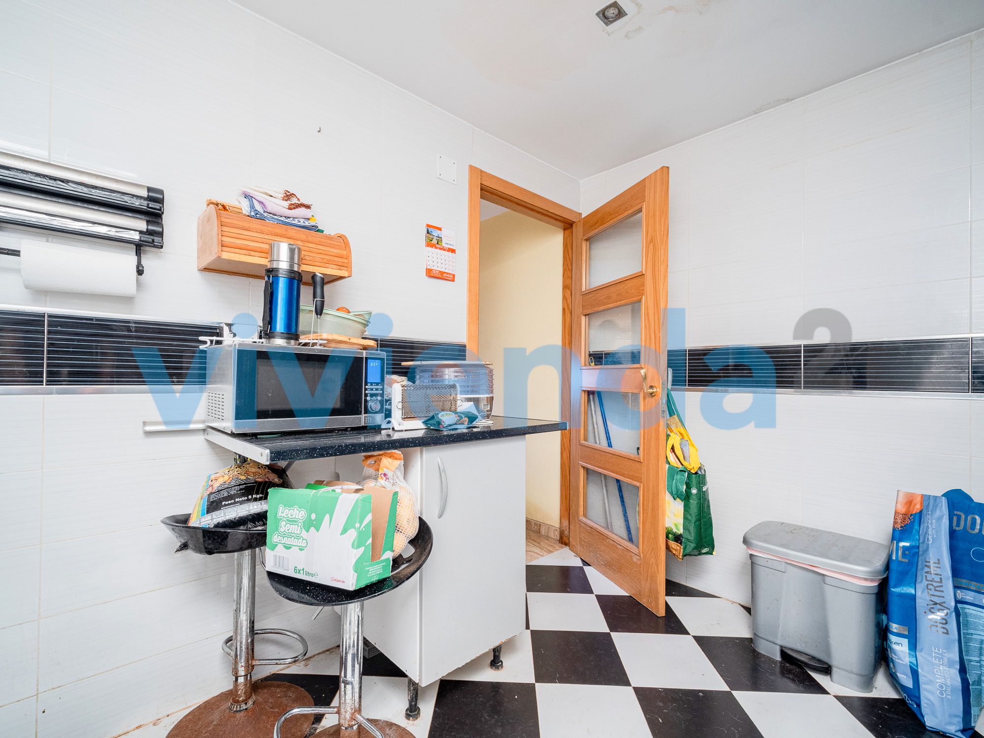 Kitchen of Flat for sale in  Madrid Capital  with Air Conditioner, Heating and Terrace