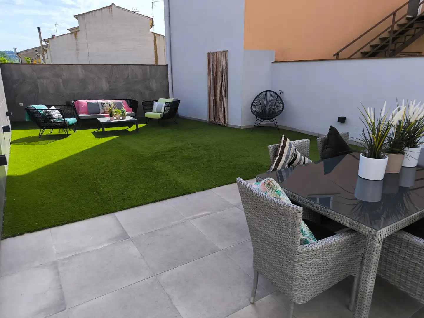 Terraza de Casa adosada en venta en Lliçà d'Amunt con Aire acondicionado, Calefacción y Jardín privado