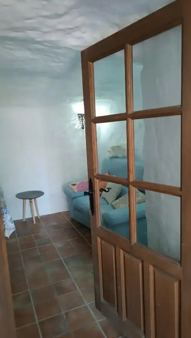 Sala d'estar de Casa o xalet en venda en Freila amb Jardí privat, Piscina i Moblat