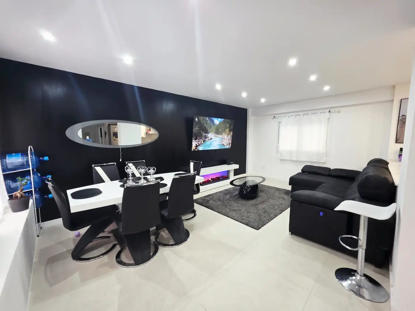 Living room of Ground floor for sale in Sabadell  with Furnished, Oven and Washing machine